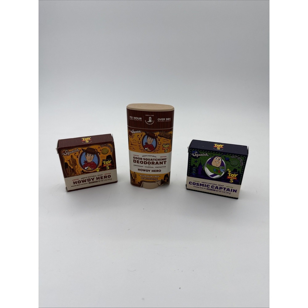 Dr. Squatch Toy Story 5 Howdy Hero Soap/Deodorant  Cosmic Captain Limited Ed